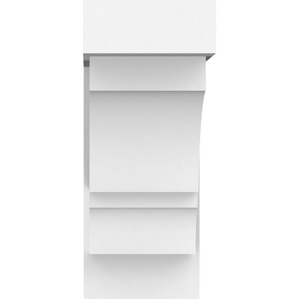 Standard Balboa Architectural Grade PVC Bracket With Block Ends, 5W X 12D X 12H